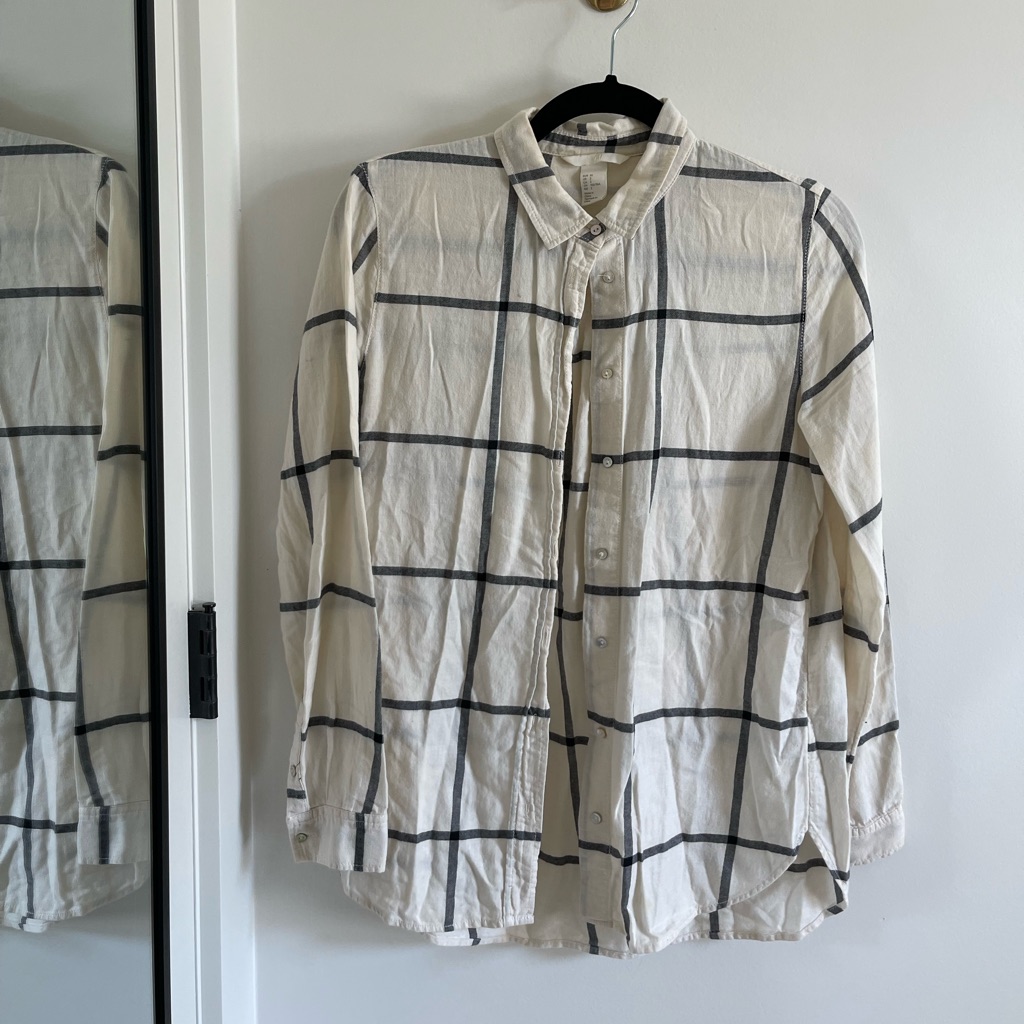 H&M Window Pane Button Down